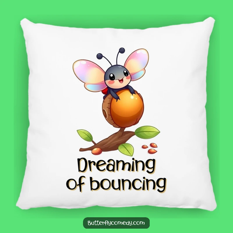 Funny Ladybug Acorn Pillow: Cozy Comfort with a Hilarious Nature Design