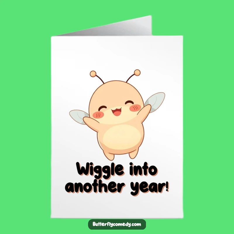 Free Printable Birthday Card: Plump Creature Floats on Birthday Breeze!