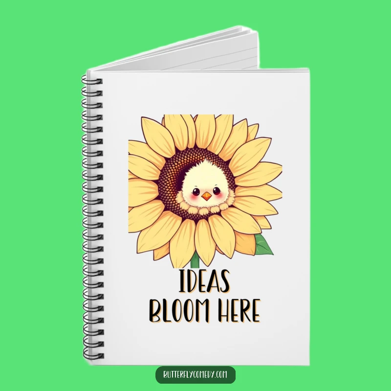 Funny Chick Sunflower Notebook: Jot Down Ideas with This Hilarious Journal
