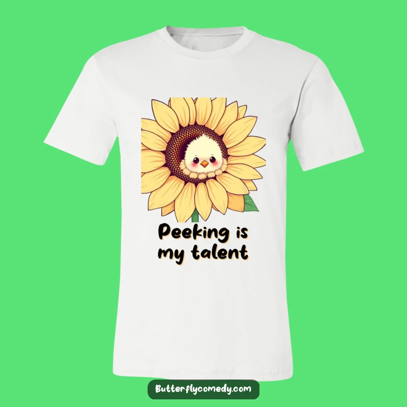 Funny Fluffy Chick Sunflower T-Shirt: Cute & Hilarious Tee for All Occasions